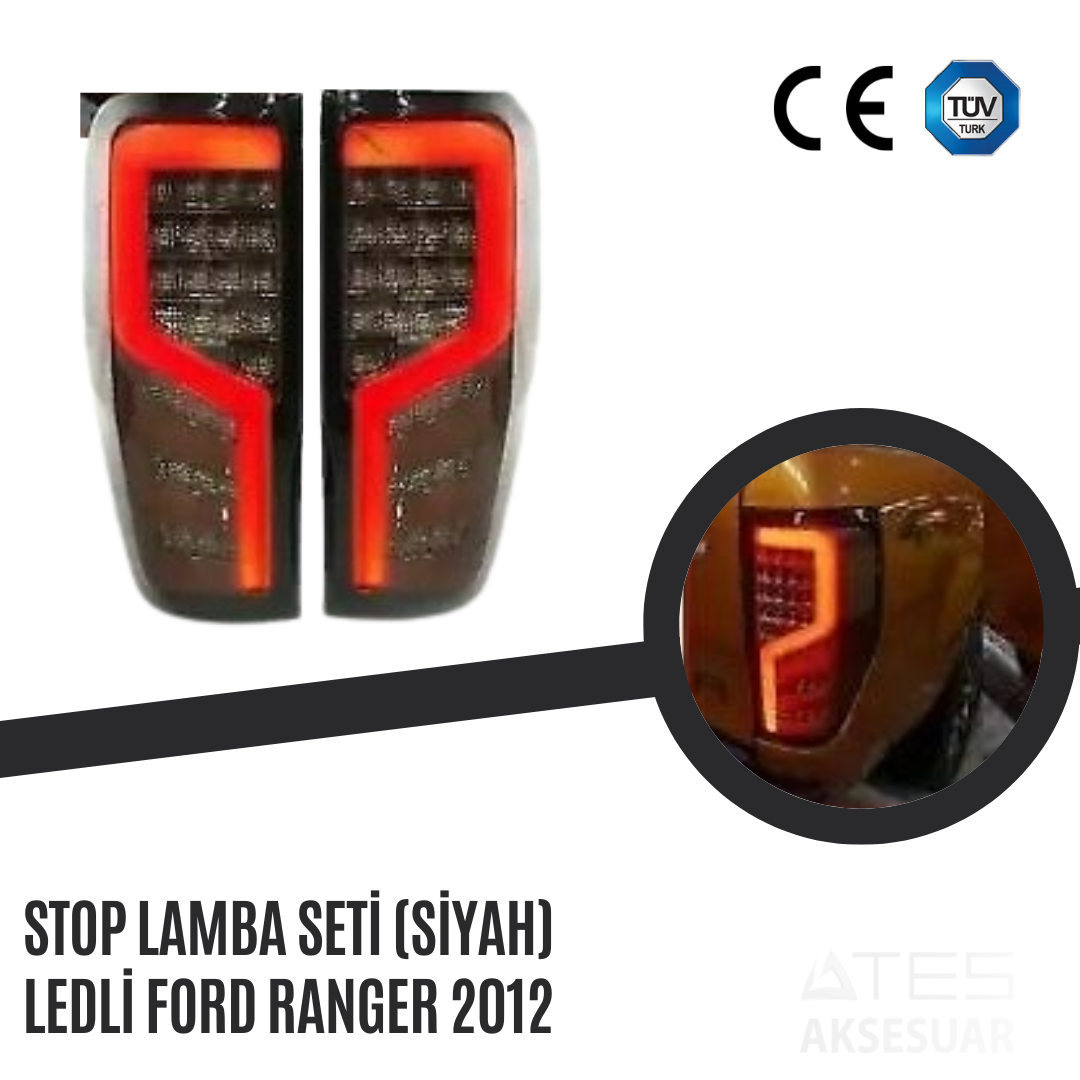 Stop Lamba Seti (Siyah) Ledli Ford Ranger 2012