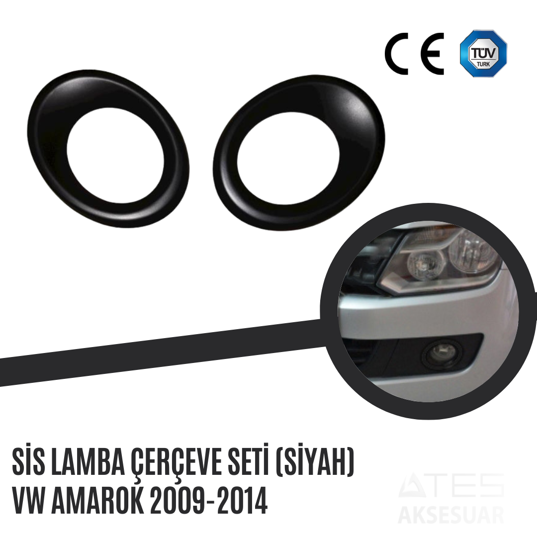 Sis Lamba Çerçeve Seti (Siyah) Vw Amarok 2009-2014