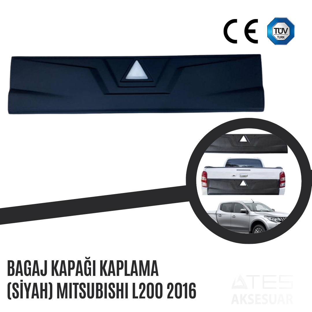 Bagaj Kapağı Kaplama (Siyah) Mitsubishi L200 2016