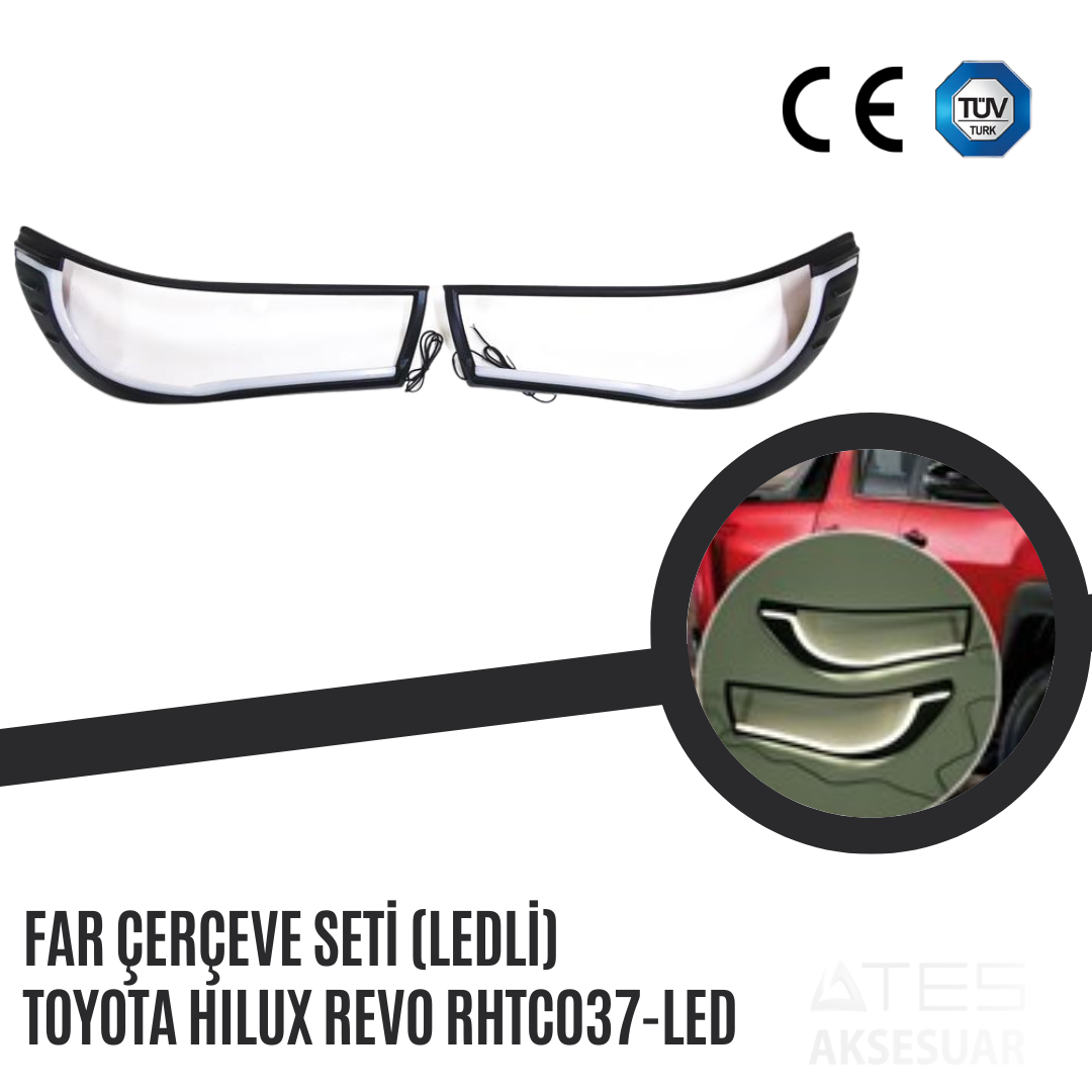 Far Çerçeve Seti (Ledli) Toyota Hilux Revo Rhtco37-Led