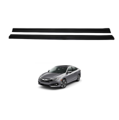 Honda Civic 10 Yan Marşpiyel Akrilik Abs 2 Parça Piano Black 2
