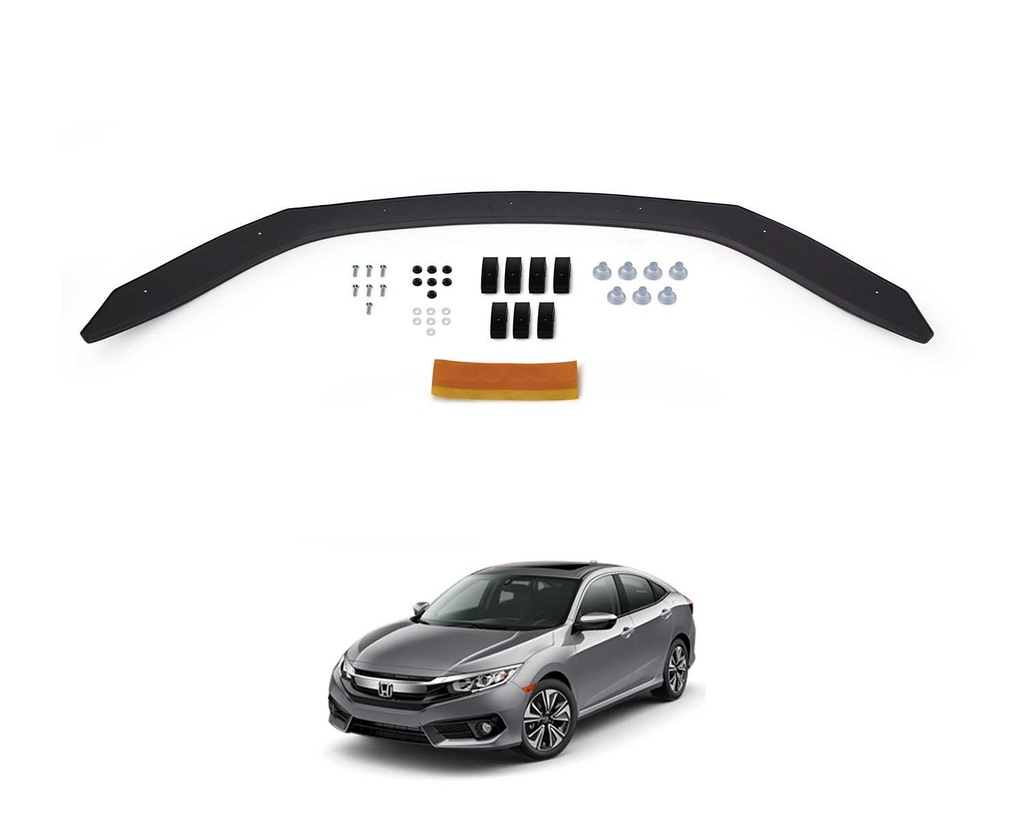 Honda Civic 10 Ön Kaput Koruma Rüzgarlık 4mm (ABS) 2016-
