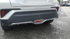 C-HR 2016-2019 IÇIN UYUMLU ARKA TAMPON ALT ÇITASI NIKELAJ