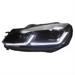 GOLF 6 IÇIN UYUMLU 7.5 GÖRÜNÜM J LED FAR  (UZUN KISA LED AMPUL -TAM DOLU)