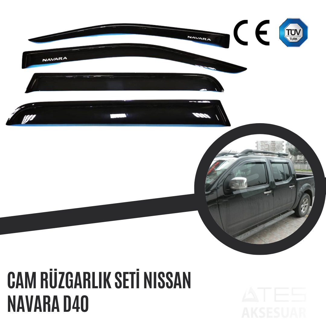 Cam Rüzgarlık Seti Nissan Navara D40