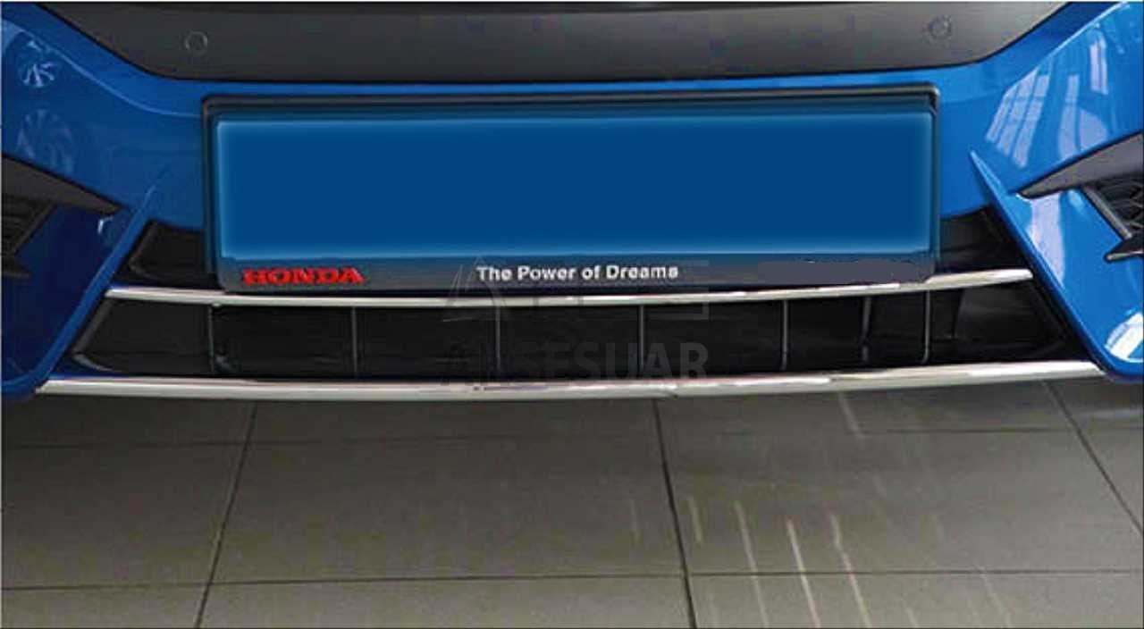 HONDA CIVIC FC5 2016-2019 ÖN TAMPON ALT NİKELAJI 2 PARÇA