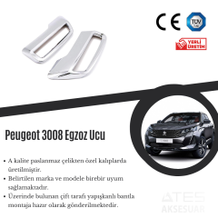 Peugeot 3008 Egzos Ucu Paslanmaz Çelik