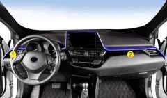TOYOTA C-HR 2016-2019 PANEL UST KAPLAMA 2 PARÇA - MAVI
