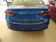 ELANTRA 2016-2019 IÇIN UYUMLU ARKA TAMPON ÜST KORUMASI KROM