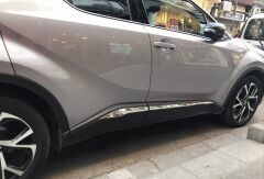 C-HR 2016-2019 IÇIN UYUMLU KAPI ÇITASI NIKELAJ