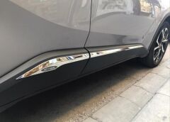 C-HR 2016-2019 IÇIN UYUMLU KAPI ÇITASI NIKELAJ