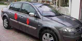 Renault Megane 2 Krom Yan Kapı Çıtası 4 Prç 2006-2010