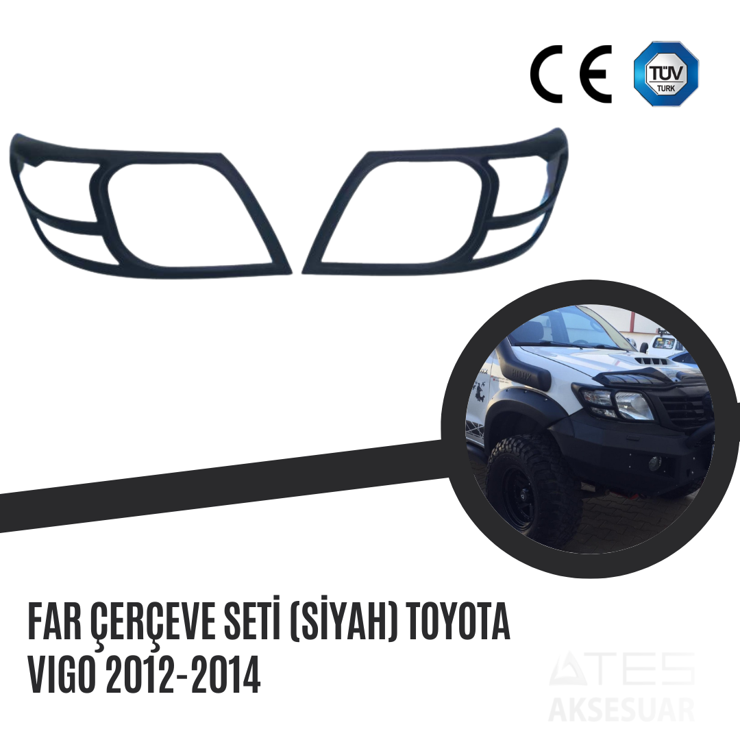 Far Çerçeve Seti (Siyah) Toyota Vigo 2012-2014