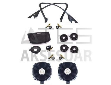 BMW 3 SERISI F30 15 PARÇA HOPARLÖR SETI VE HARMAN TWEETER & ORTA KAPAK SETI