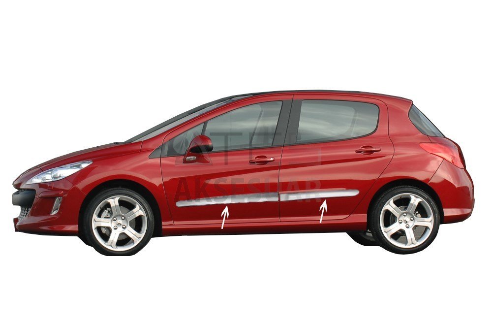 Peugeot 308 Krom Yan Kapı Çıtası 4 Prç 2007-2013