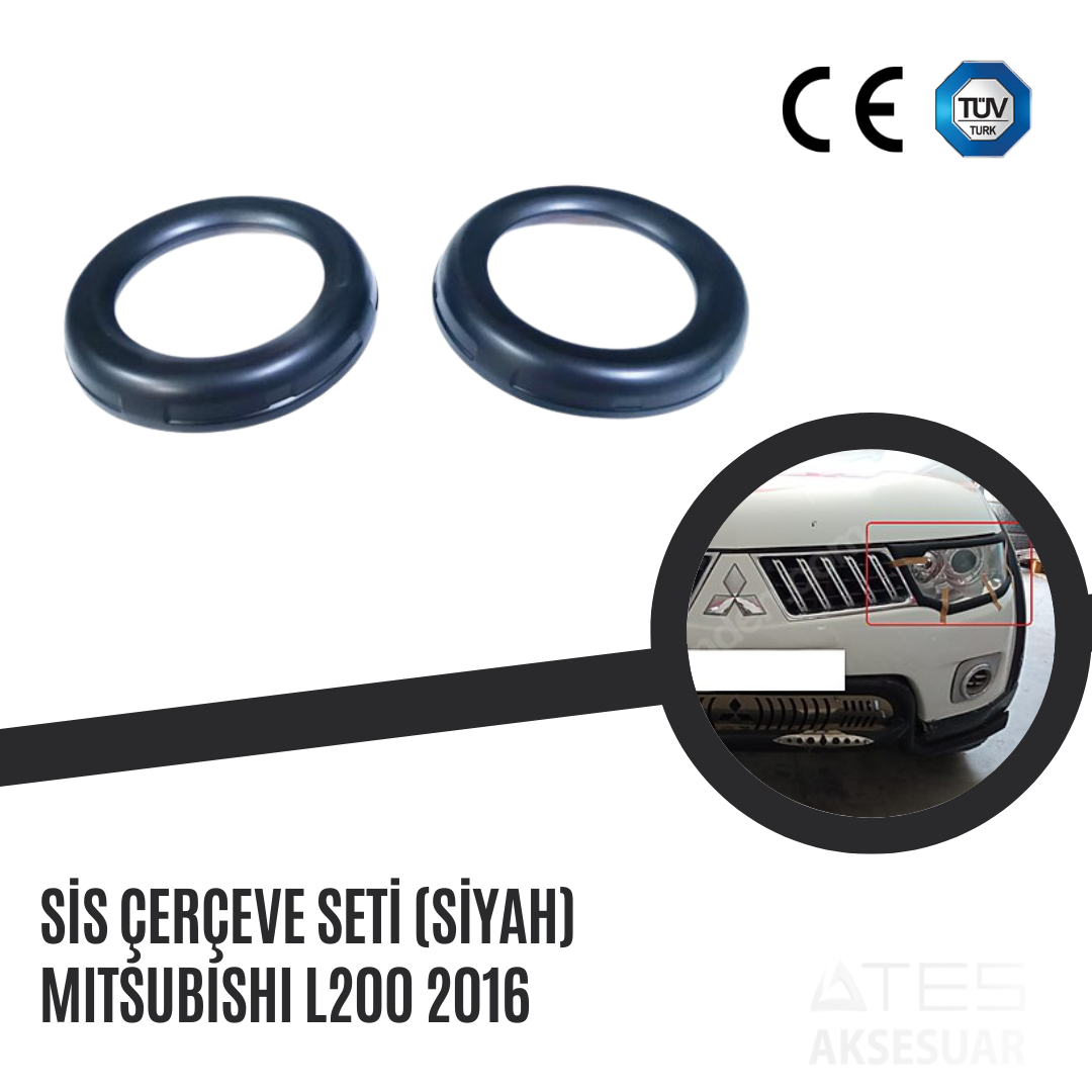 Sis Çerçeve Seti (Siyah) Mitsubishi L200 2016
