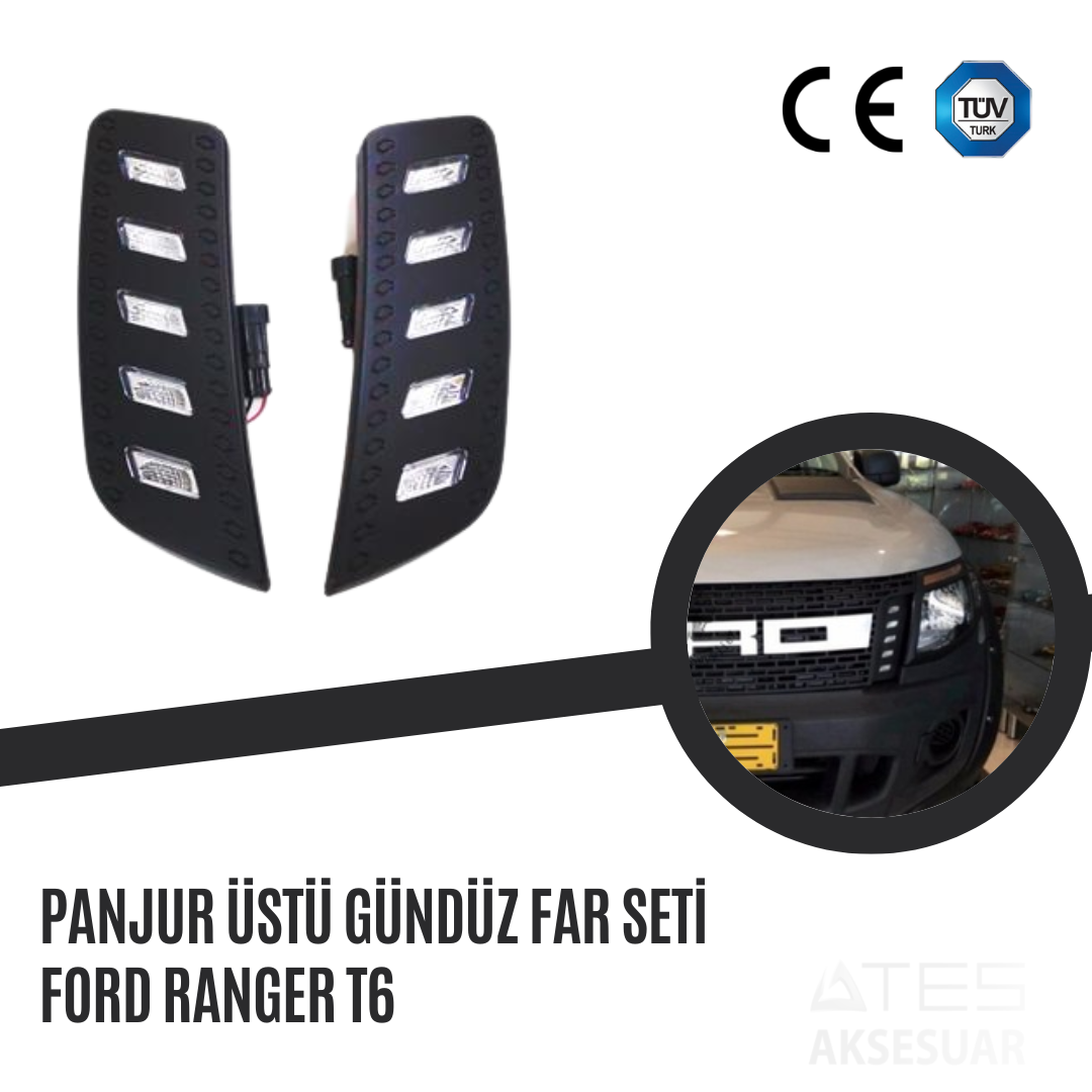 Panjur Üstü Gündüz Far Seti Ford Ranger T6