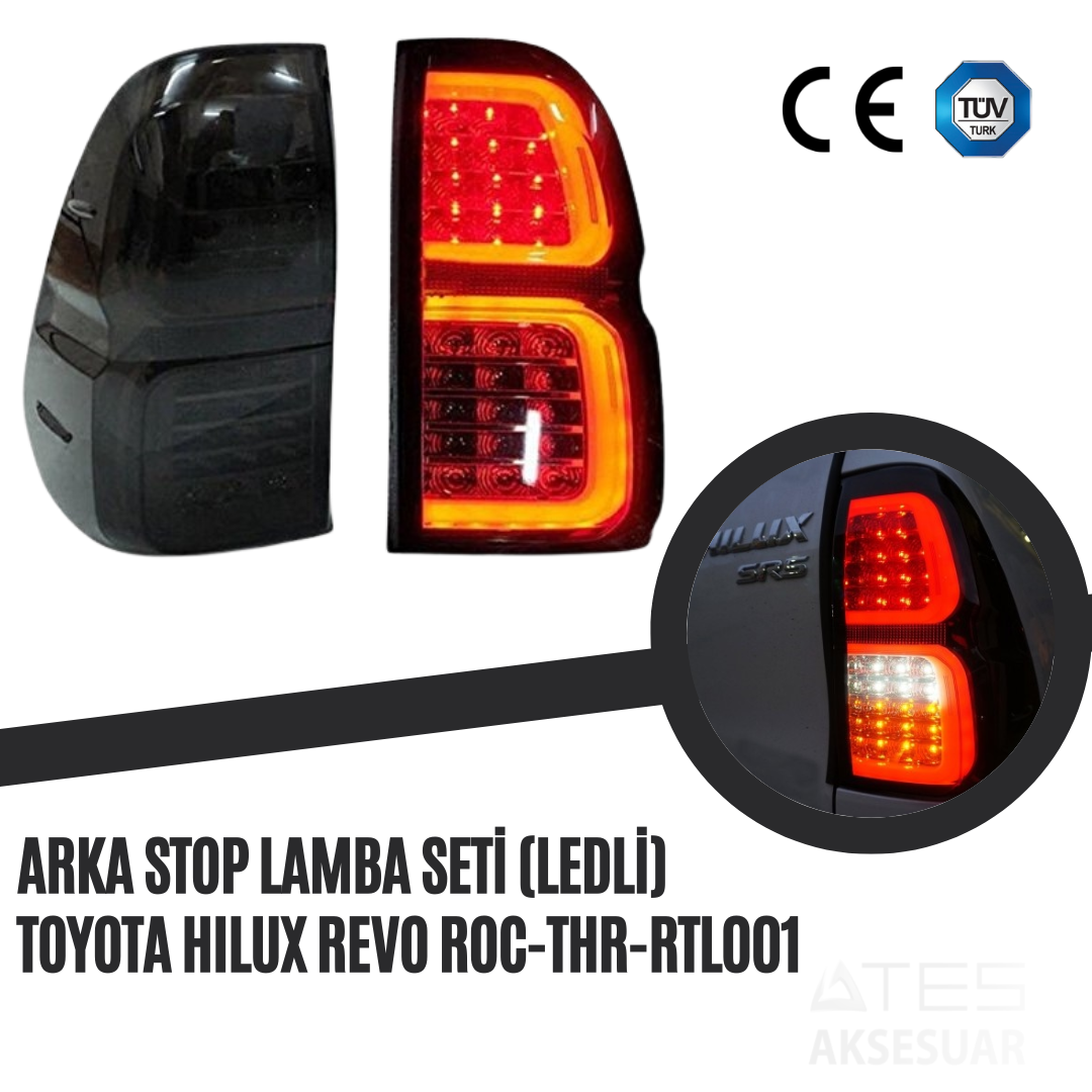 Arka Stop Lamba Seti (Ledli) Toyota Hilux Revo Roc-Thr-Rtl001