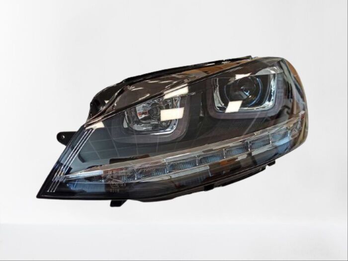 GOLF 7 MK7 2012-2018 IÇIN UYUMLU U LED FAR SILVER HAREKETSIZ