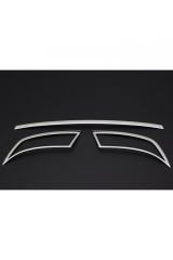 Skoda Octavia 2013> Arka Egzoz Çerçeveleri Egzoz Ucu 2 Parça Paslanmaz Çelik Krom