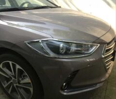 ELANTRA 2016-2019 IÇIN UYUMLU FAR KAPLAMASI NIKELAJ