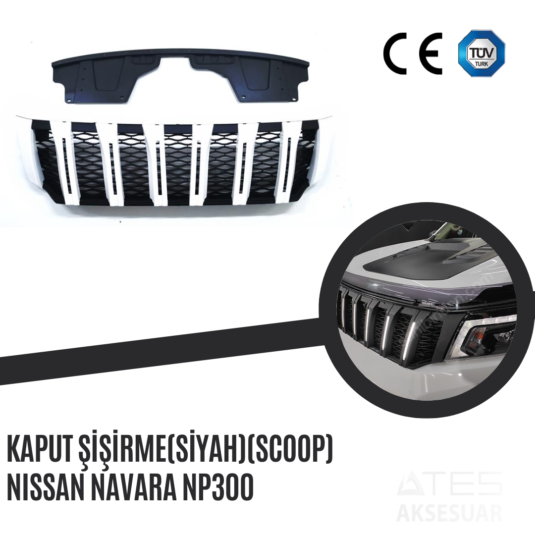 Kaput Şişirme (Siyah) (Scoop) Nissan Navara Np300
