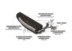 Suzuki S-Cross Blackline Yan Basamak Krom 2012-2016 Arası