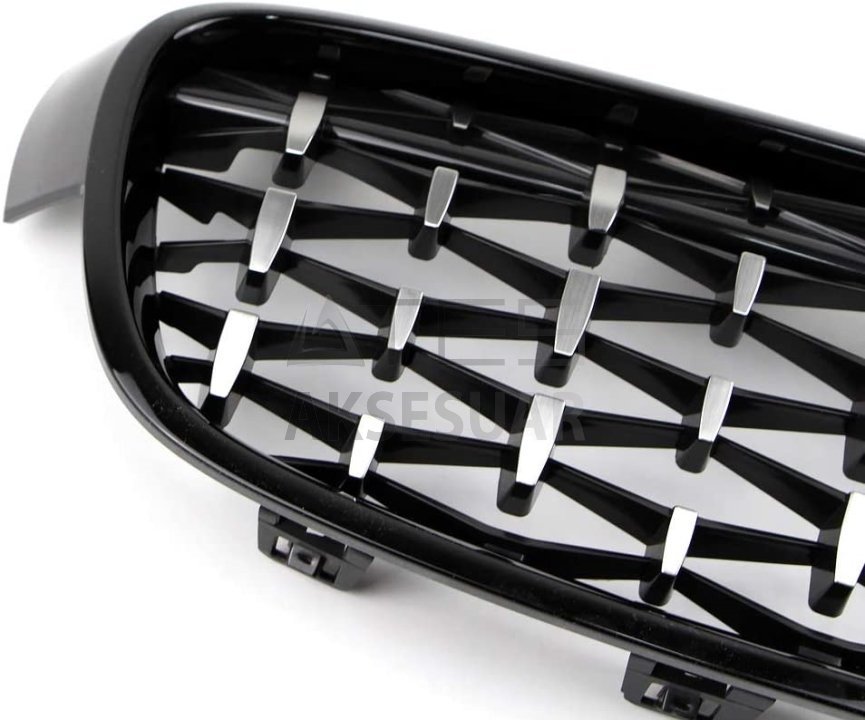 BMW 3 SERISI F30 2012-2018 BÖBREK DIAMOND PANJUR PIANO BLACK-