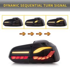 GOLF 6 IÇIN UYUMLU DRAGON LED STOP (SMOKE)