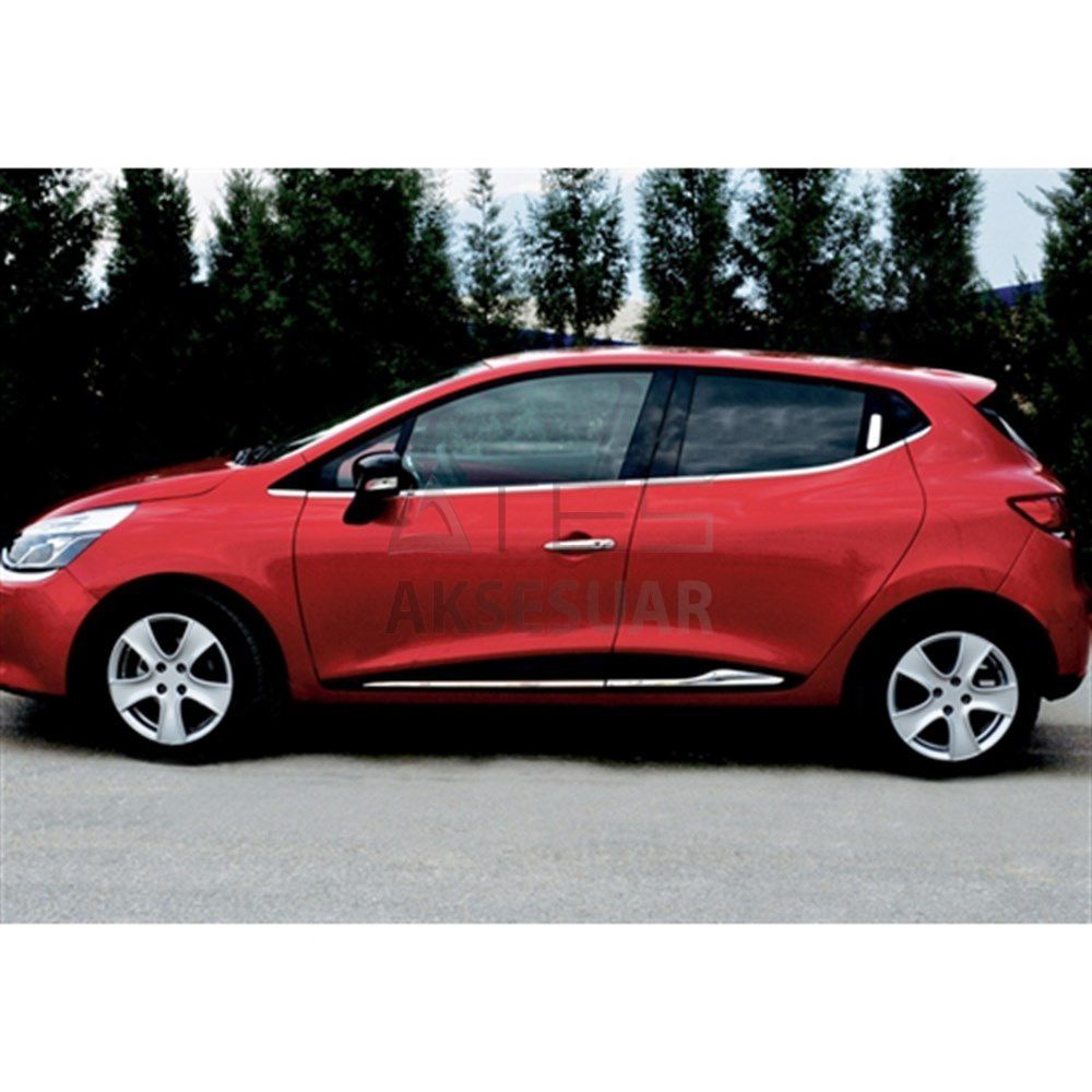 Renault Clio 4 HB Krom Yan Kapı Çıtası 4 Prç. 2012 Üzeri