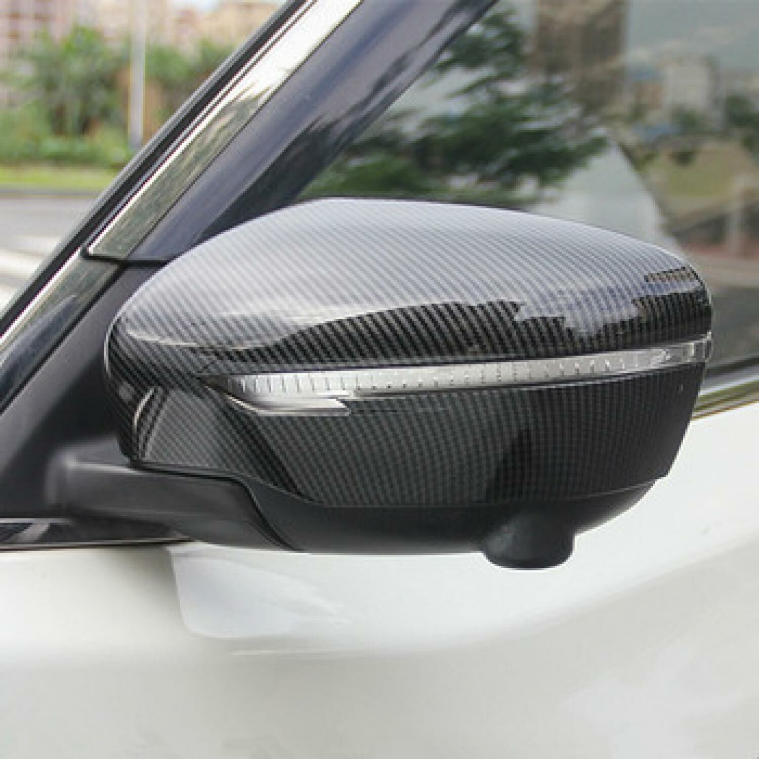 Nissan Qashqai Ayna Kapağı 2 Parça Karbon 2014>