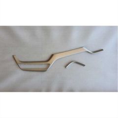 C-HR 2016-2019 IÇIN UYUMLU KONSOL ALT KAPLAMA 2 PARÇA SILVER