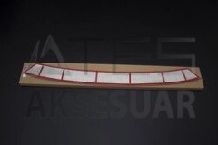 Toyota Verso 3 Krom Arka Tampon Eşiği Taşlı Uzun 2017 ve Sonrası