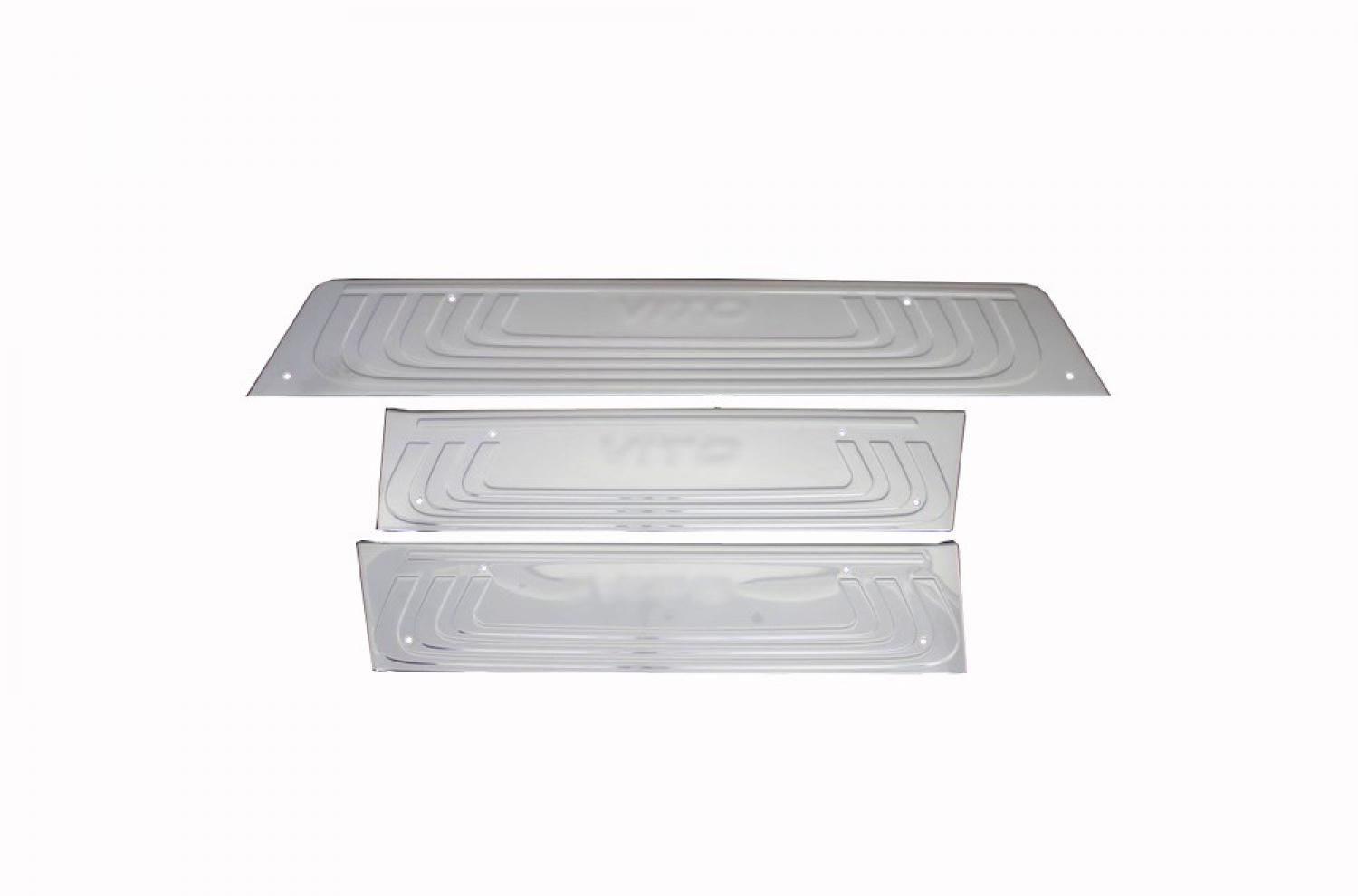 Mercedes Vito Kapı Eşik Nikelajı Paslanmaz Çelik 3 Parça 2015>