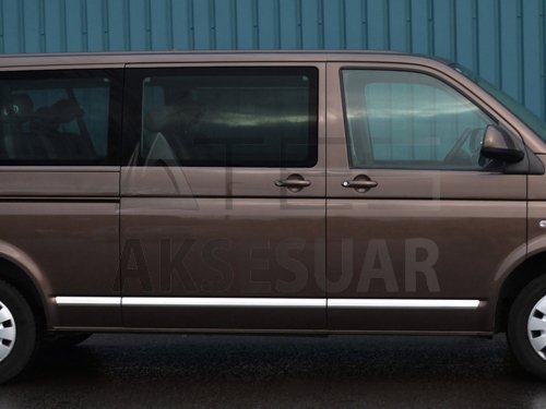 VW T5 Caravelle Krom Yan Kapı Çıtası 5 Prç. (K.Ş) 2010 Üzeri