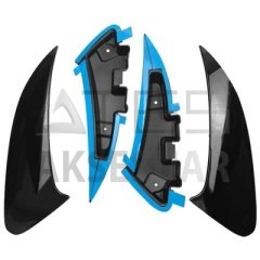 MERCEDES W118 CLA 2019+ ARKA TAMPON BIÇAKLARI - 2 PARÇA - PIANO BLACK