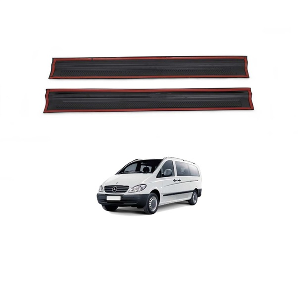Mercedes Vito W639 Kapı Eşiği Koruma Abs Mat Siyah 2 P