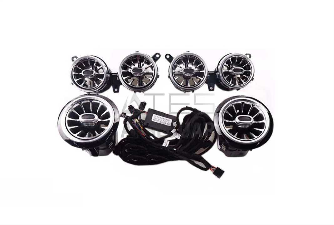 MERCEDES W213 E SERISI 2018+ 64 RENK ÖN HAVALANDIRMA MENFEZ SETI AMBIANS SET (multicolor)