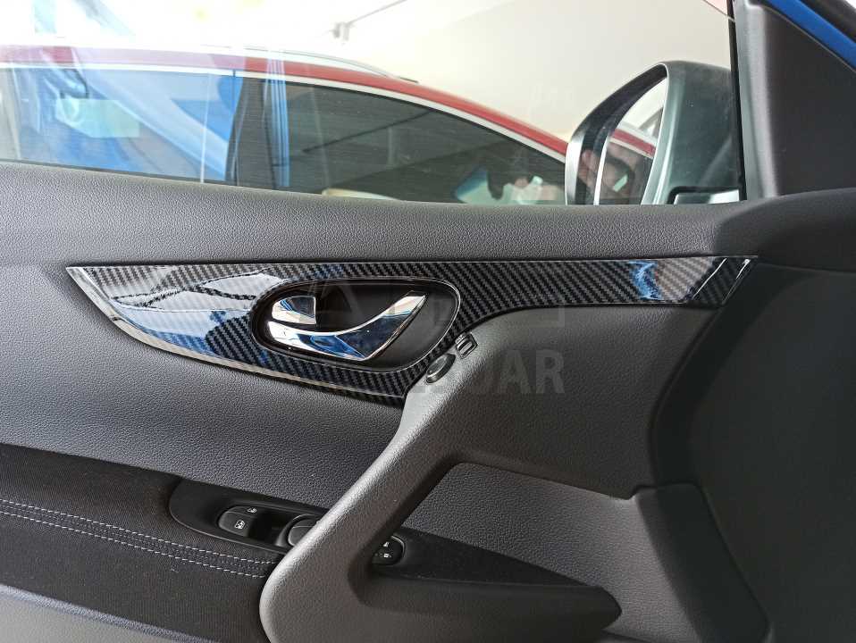 NISSAN QASHQAI 2014-2020 KAPI İÇ KAPLAMA - KARBON