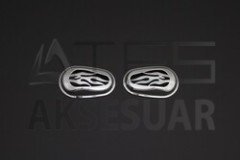 Peugeot Bipper Krom Sinyal Çerçevesi 2 Parça ABS 2008 ve Sonrası