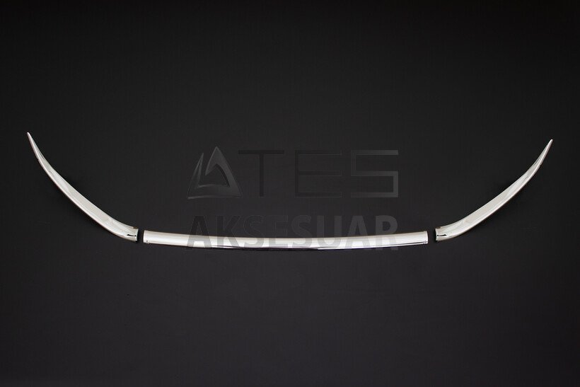 Peugeot 2008 Krom U Formlu Ön Panjur Çerçevesi 3 Parça 2019 ve Sonrası