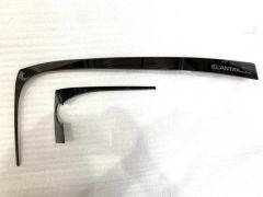 ELANTRA 2016-2019 IÇIN UYUMLU KONSOL KAPLAMA 2 PARÇA ( TITANYUM ÇIZGILI SIYAH)