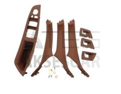 BMW 5 SERISI F10 2010-2016 KAPI KOLCAK KAPLAMA KIRMIZI KAHVERENGI