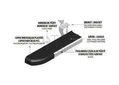 Hyundai Tucson Nevada Yan Basamak Alüminyum 2015 ve Sonrası