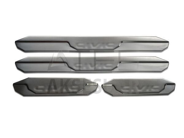 Honda Civic FB7 Krom Kapı Eşiği 4 Parça Taşlı 2012-2016 Arası