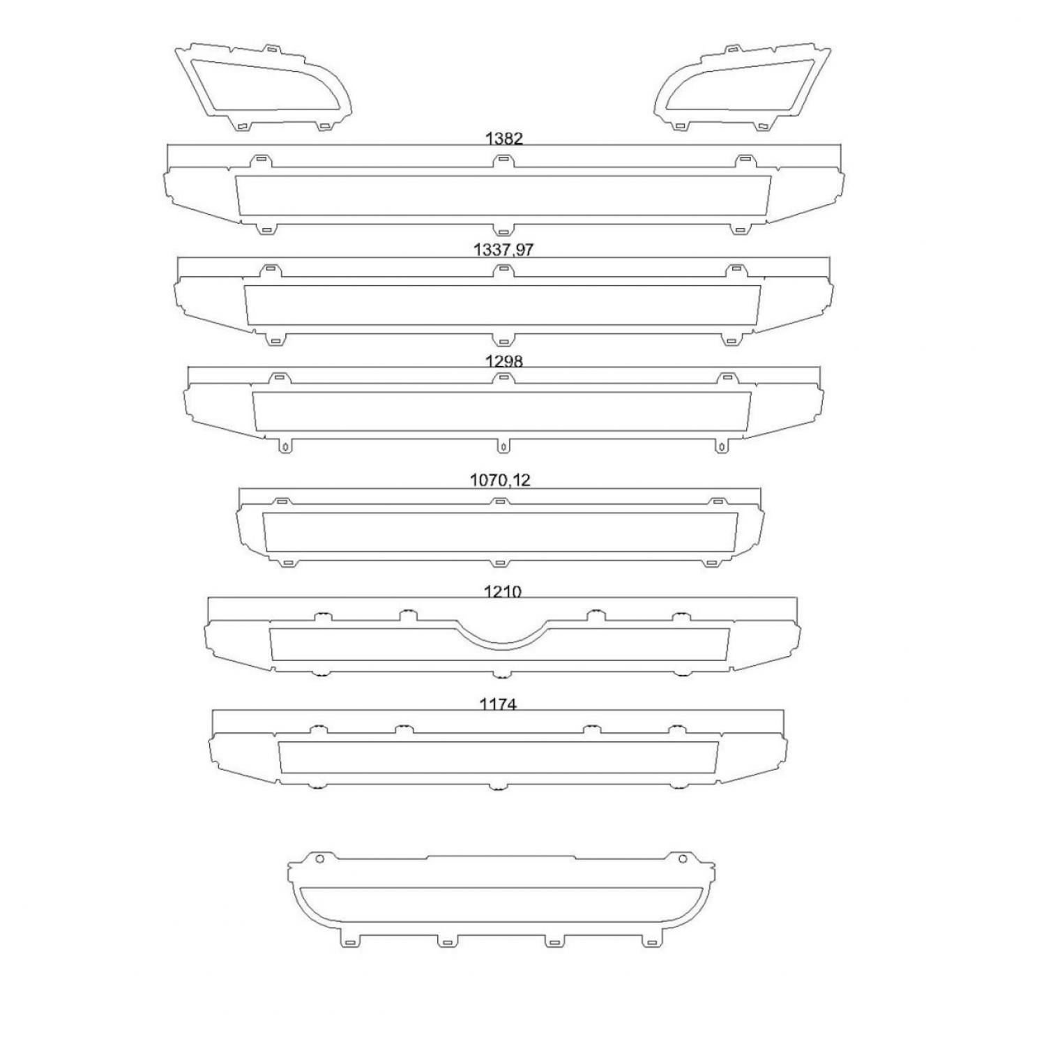 Scania R500 DAR PANJUR ETRAFI KROMU SENSÖRSÜZ