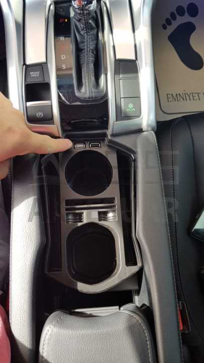HONDA CIVIC FC5 2016-2021 USB PORTLU ORTA KONSOL KUTUSU