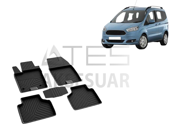 Ford Courier 4D Havuzlu Paspas Siyah 2014 ve Sonrası