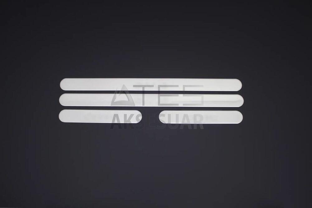 Honda Civic SD Krom Kapı Eşiği (Oval Köşe) 4 Parça Yazılı 2006 ve Sonrası