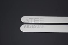 Honda Civic SD Krom Kapı Eşiği (Oval Köşe) 4 Parça Yazılı 2006 ve Sonrası